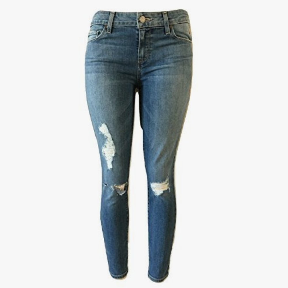 PAIGE Size 29 Verdugo Crop Wensley Destructed Medium Wash